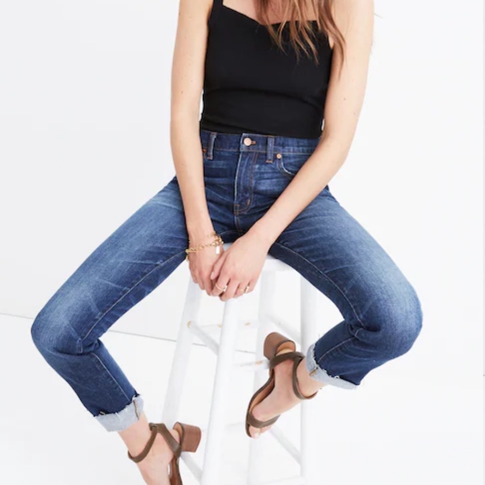 Madewell Slim Boyfriend with Raw Hem Size 24